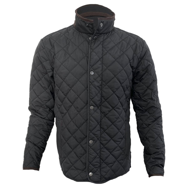 RefrigiWear Men's Insulated Diamond Quilted Jacket with Fleece Lined Collar  (Black, 4XL) - Walmart.com
