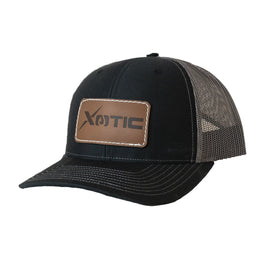 Leather Logo Patch Hat - Xotic Camo & Fishing Gear -112BC-XLP