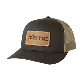 Leather Logo Patch Hat - Xotic Camo & Fishing Gear -SP-402