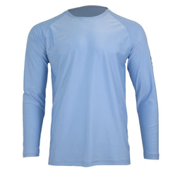 Light Blue Performance Fishing Shirt - UB - Xotic Camo & Fishing Gear -LBLSPS100S-c5