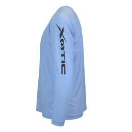 Light Blue Performance Fishing Shirt - UB - Xotic Camo & Fishing Gear -LBLSPS100S-c5