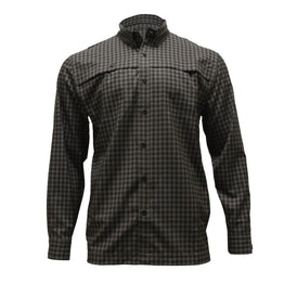 Long Sleeve Patterned Lifestyle Button Down w/ REPEL-X - Xotic Camo & Fishing Gear -DGBLSBD101S-C7