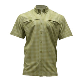 Short Sleeve Patterned Lifestyle Button Down w/ REPEL-X