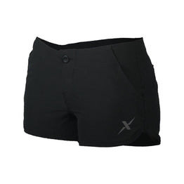 Womens Black Hybrid Performance Shorts-Womens Shorts-Xotic Camo & Fishing Gear