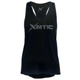 Women's Black Performance Fishing Tank Top-Tank Top-Xotic Camo & Fishing Gear