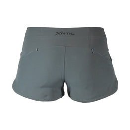 Womens Grey Hybrid Performance Shorts-Womens Shorts-Xotic Camo & Fishing Gear