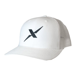 Xotic White/White Navy X Hat